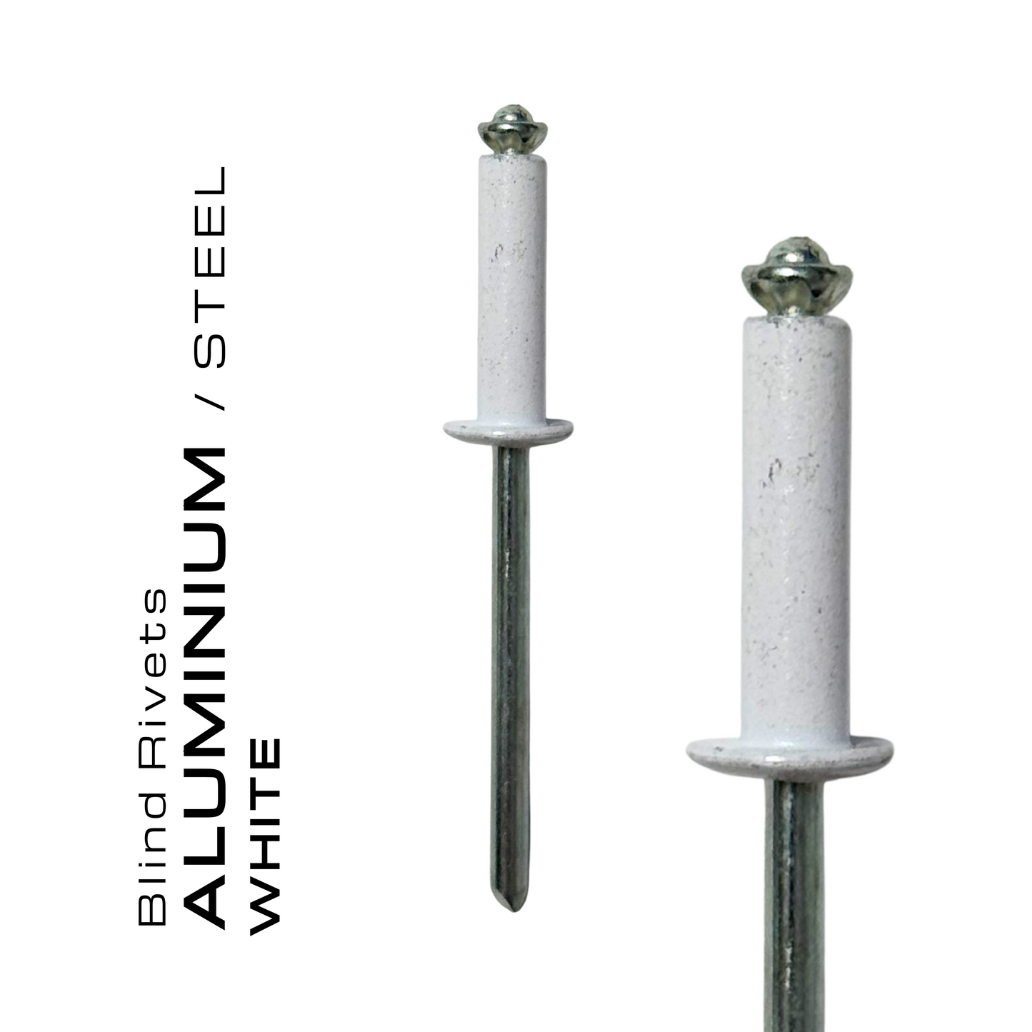 Blind Rivet | PEELED Aluminium/Steel (White)