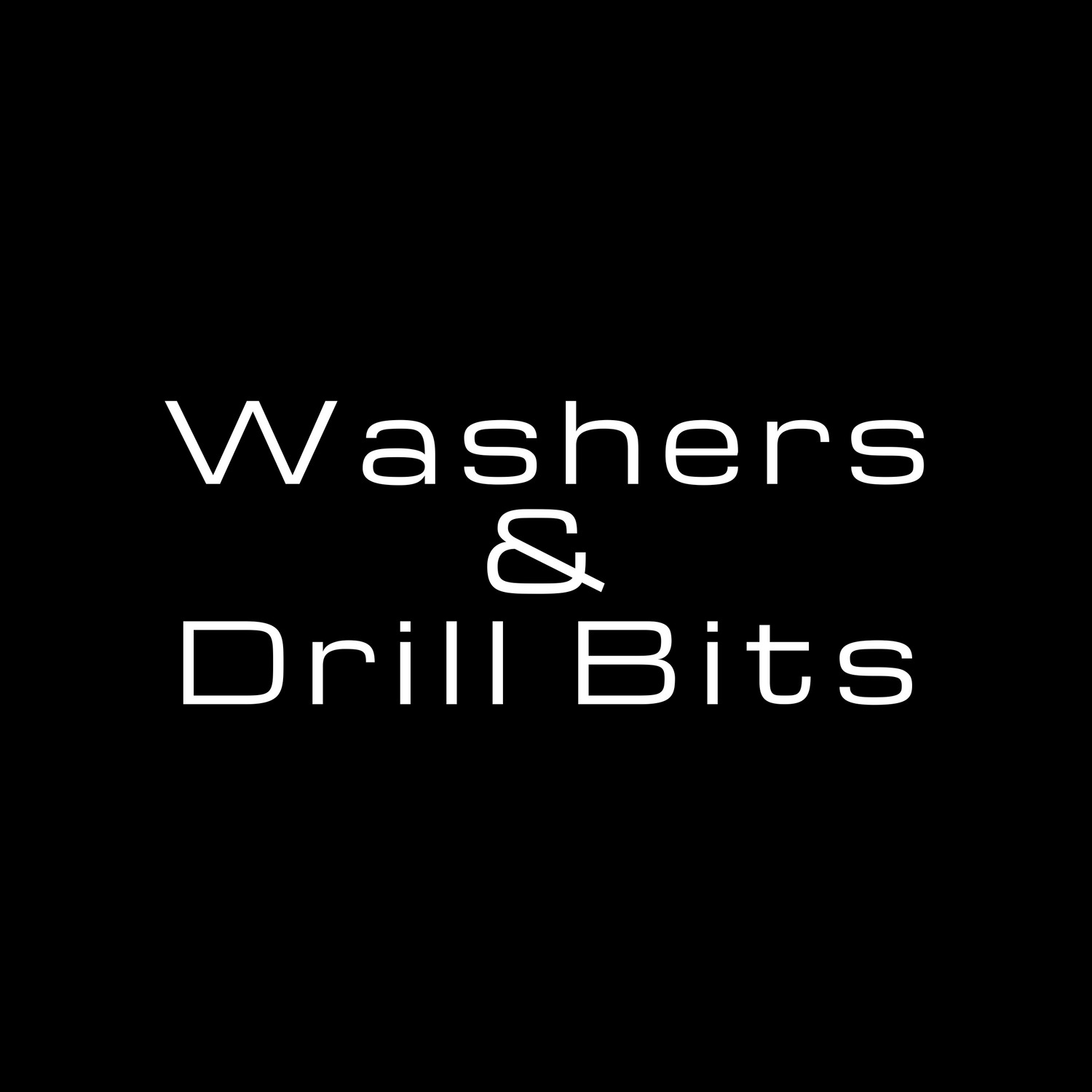 Washers & Drill Bits
