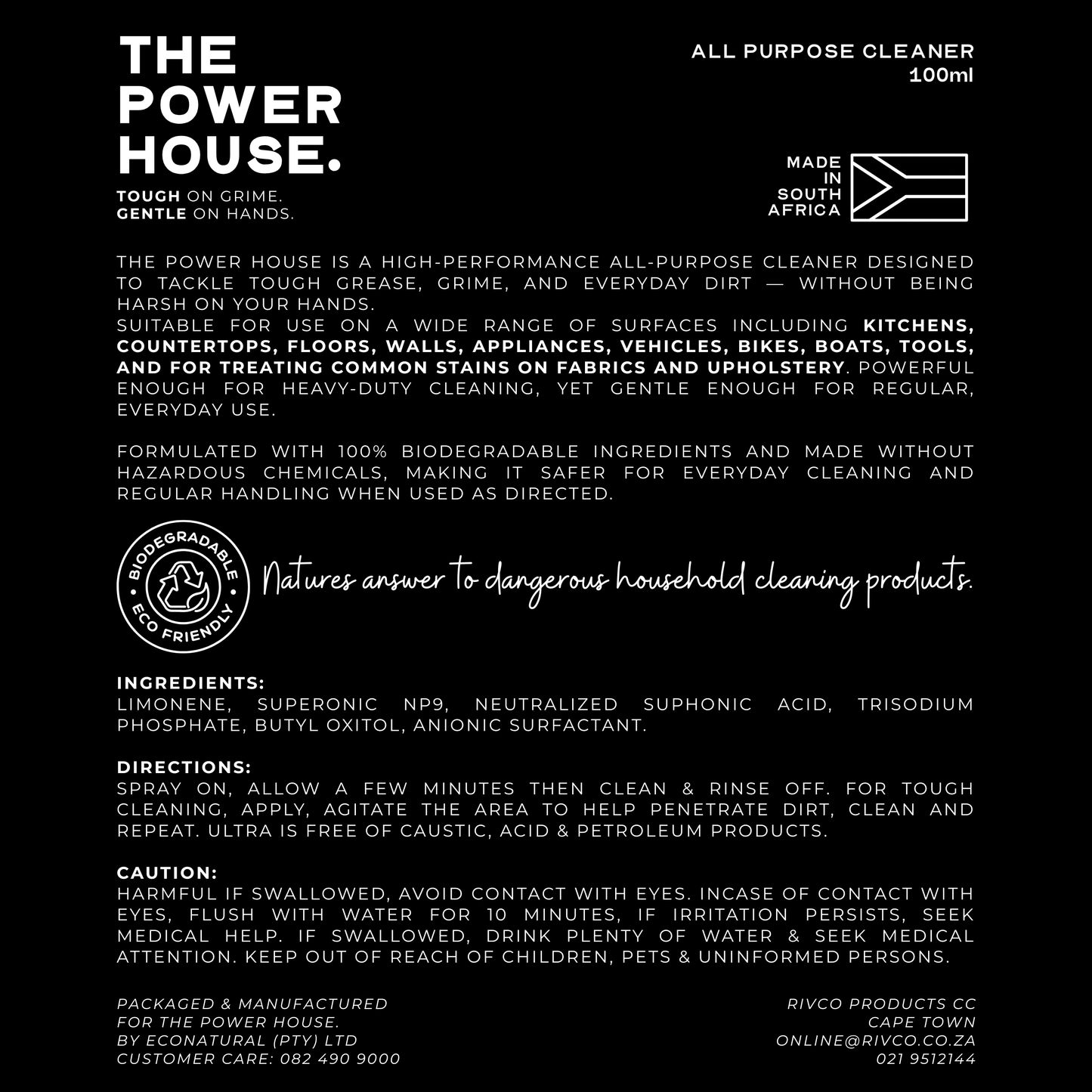 THE POWER HOUSE | All Purpose Cleaner
