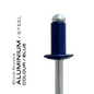 Blind Rivet | DOME Aluminium/Steel(Colour)