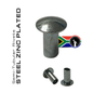 Semi-Tubular Rivet | Steel Zinc Plated