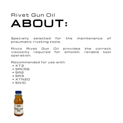 RIVET GUN OIL | Pneumatic Riveting Tools